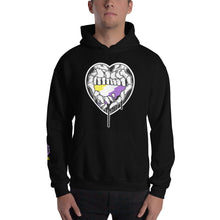 Load image into Gallery viewer, Du.U Nonbinary Heart Hands Unisex Pullover Hoodie