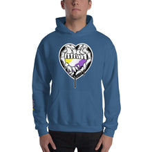 Load image into Gallery viewer, Du.U Nonbinary Heart Hands Unisex Pullover Hoodie