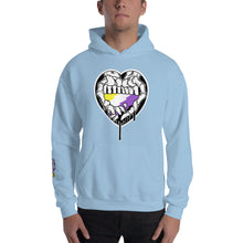 Load image into Gallery viewer, Du.U Nonbinary Heart Hands Unisex Pullover Hoodie