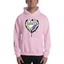 Load image into Gallery viewer, Du.U Nonbinary Heart Hands Unisex Pullover Hoodie