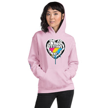 Load image into Gallery viewer, Du.U Pansexual Heart Hands Unisex Pullover Hoodie