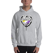Load image into Gallery viewer, Du.U Nonbinary Heart Hands Unisex Pullover Hoodie
