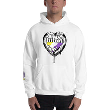 Load image into Gallery viewer, Du.U Nonbinary Heart Hands Unisex Pullover Hoodie