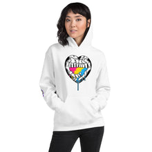 Load image into Gallery viewer, Du.U Pansexual Heart Hands Unisex Pullover Hoodie