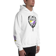 Load image into Gallery viewer, Du.U Nonbinary Heart Hands Unisex Pullover Hoodie